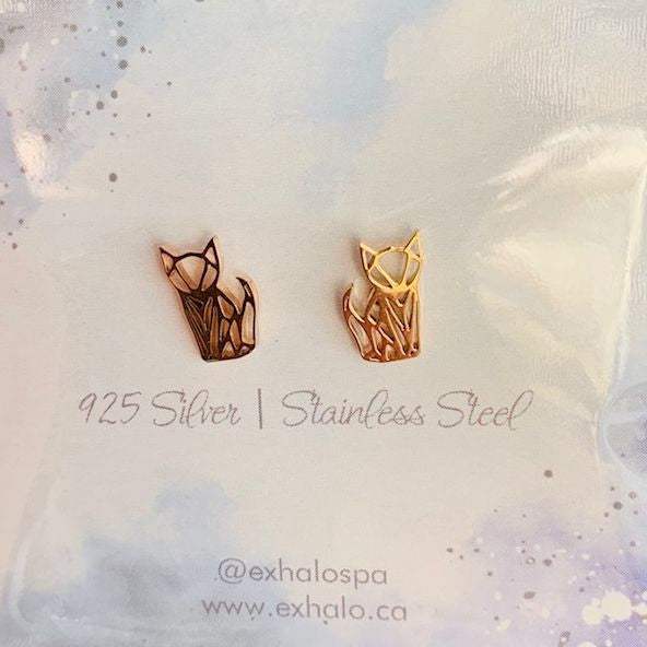 Cat Stud Earrings
