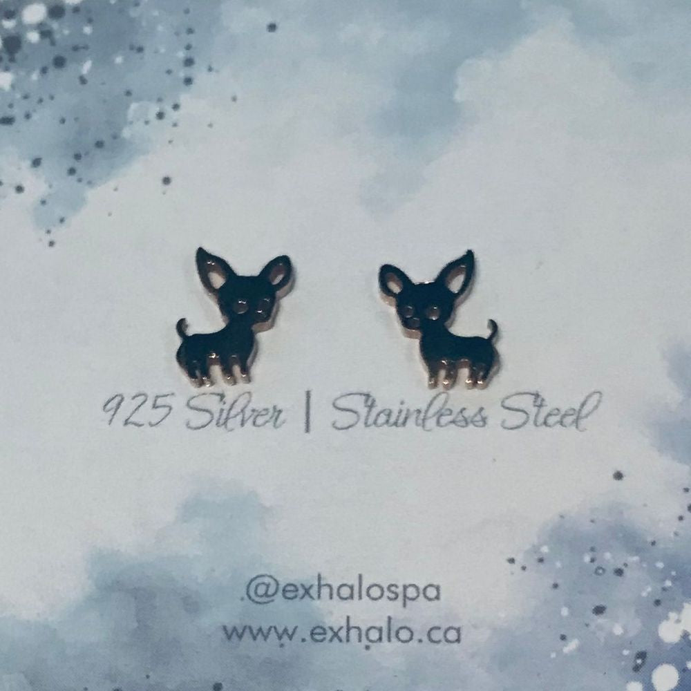 Chihuahua Stud Earrings
