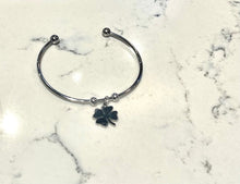 Load image into Gallery viewer, Shamrock Bangle Bracelet
