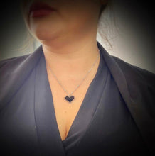 Load image into Gallery viewer, Pixel Heart Necklace - Gold/Silver
