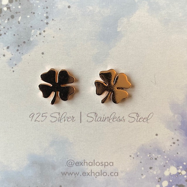 Shamrock Cover Stud Earrings