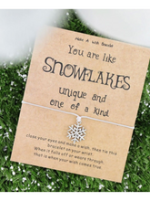 Load image into Gallery viewer, Snowflake Wish Bracelet
