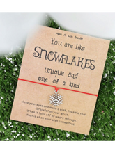 Load image into Gallery viewer, Snowflake Wish Bracelet
